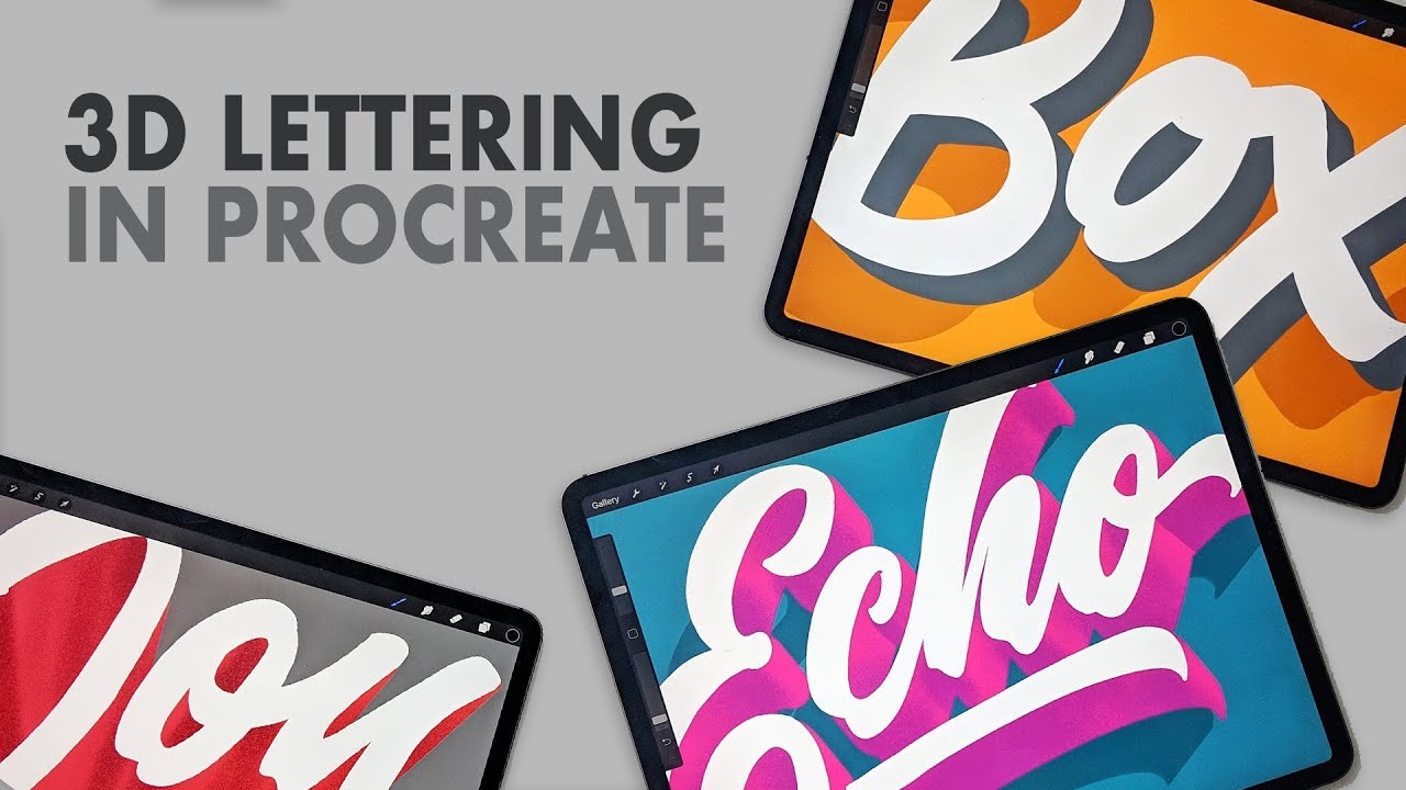 3D Lettering in Procreate - Part 1