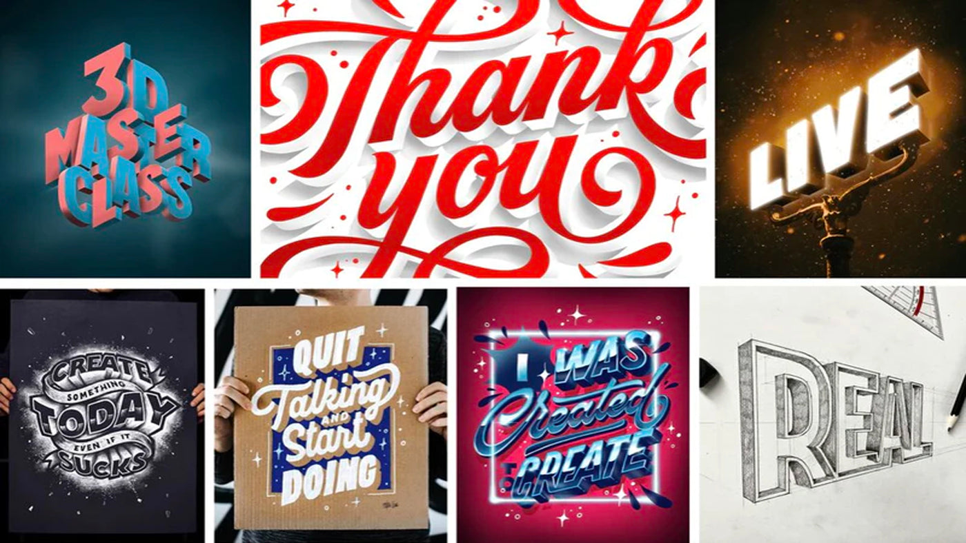 4 Creative 3D Lettering STYLES for Beginners and Experts - Ian Barnard