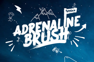 Adrenaline Brush Typeface