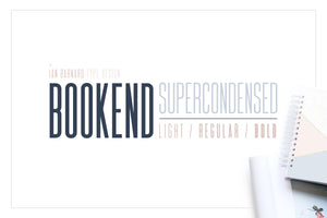 BOOKEND - Supercondensed Typeface
