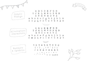 Simple Things - A cute little font