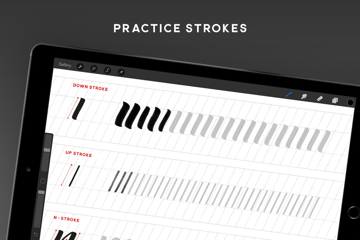 Procreate Brush Script Brushes & Worksheets - Ian Barnard