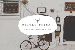 Simple Things - A cute little font