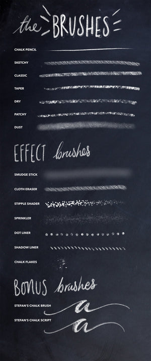 Chalk Dust - Procreate Lettering Kit