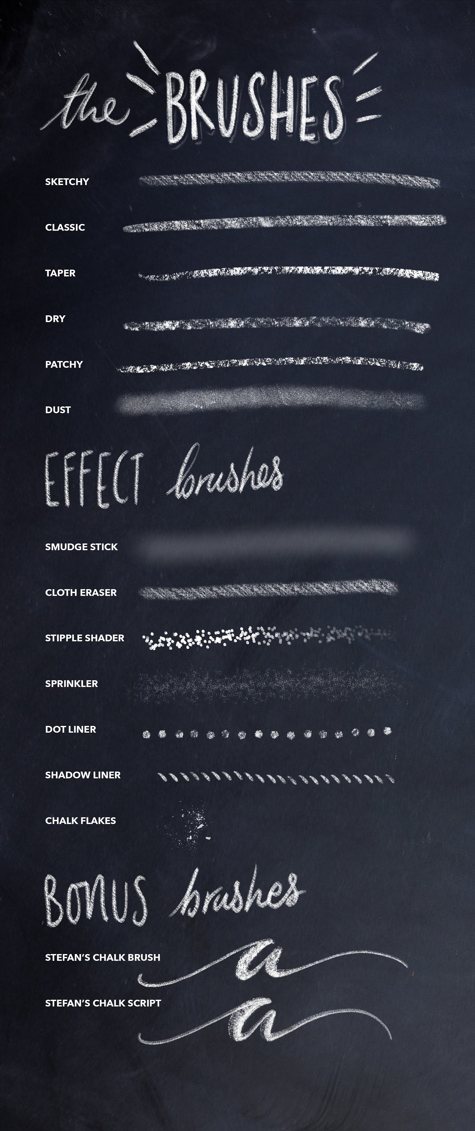 Photoshop Lettering Humss Chalk Dust — Chalk Lettering Brushes for Photoshop - Ian Barnard