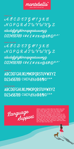 Montebello - Cursive Script Typeface