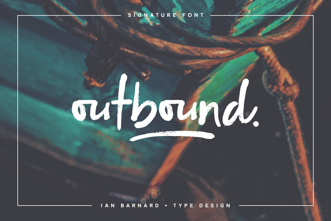 Outbound - Signature font